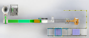Open Mouth Bag Full Automatic Bag Packing Machine System With Pallet Wrapper