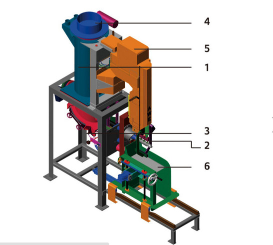PVPE Pneumatic Valve Bag Packing Machine For Animal Pet Food / Powder / Granule